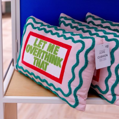 Let me overthink this cushion from Primark Home