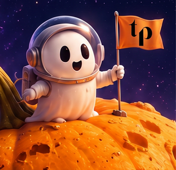Halloween space ghost