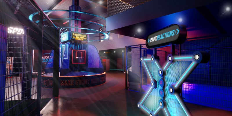 NERF AX interior at Traford Palazzo